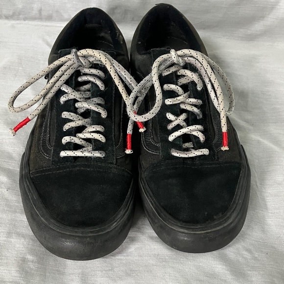 Men’s size 7 Vans off the wall  Black Men's Sneakers - eur 39 - Picture 2 of 16